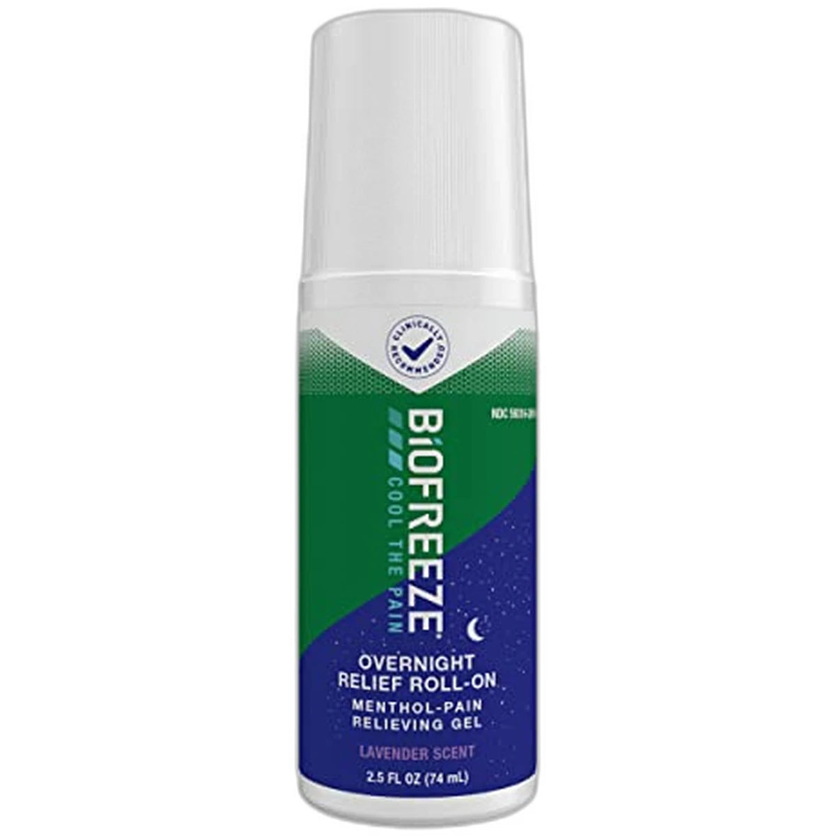 Biofreeze Menthol Overnight Pain Relief Roll-On Back Knee Muscle Joint and Arthritis Pain Relievers 2.5Oz (Pack of 24)
