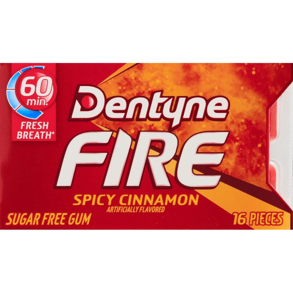 DENTYNE FIRE CINNAMON SINGLES (Pack of 162)