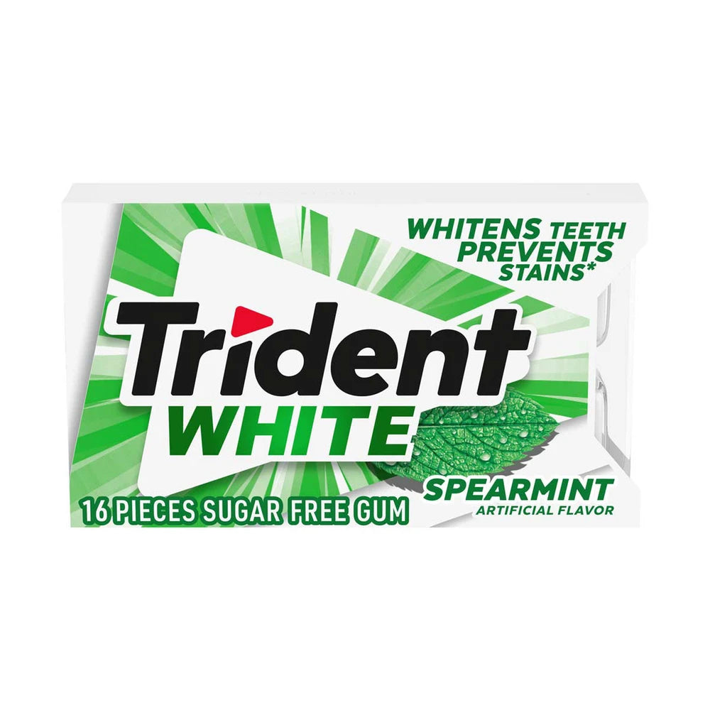 TRIDENT WHITE SPEARMINT 16PC (Pack of 162)