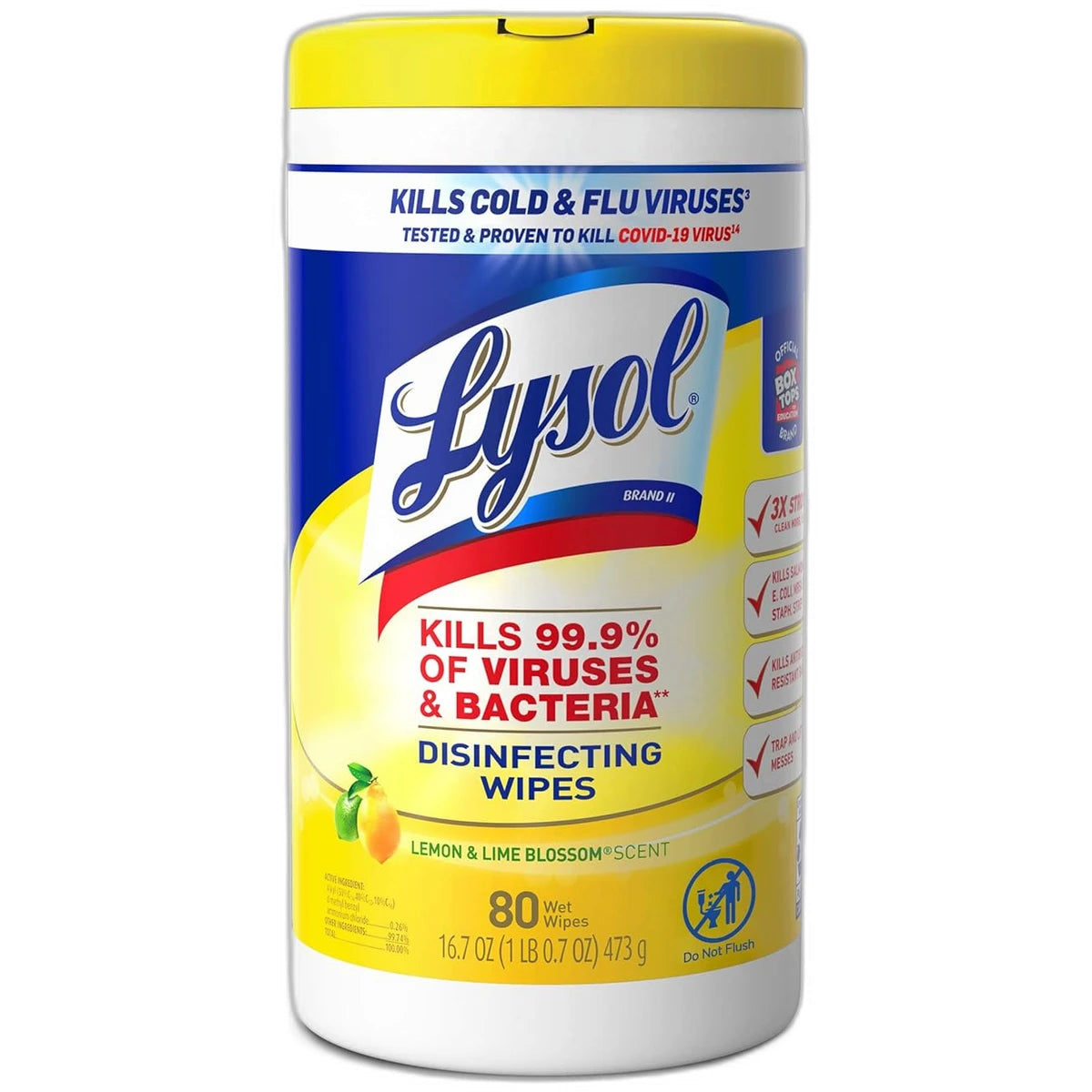Lysol Disinfectant Wipes Multi Surface Antibacterial Cleaning Wipes 53.6oz (Pack of 2)