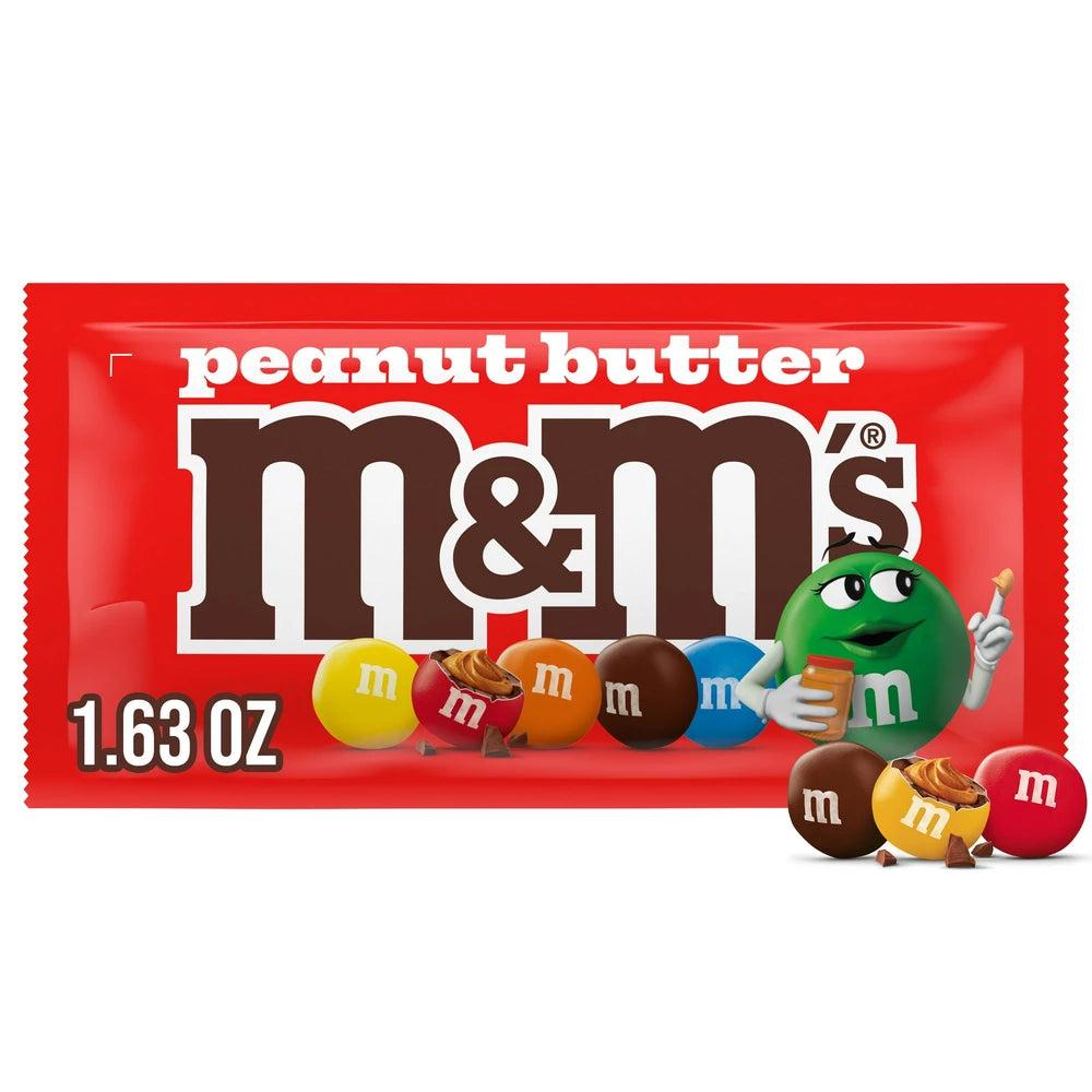 M&M's - Chocolate Candies - Peanut Butter 1.63 Oz (Pack of 288)