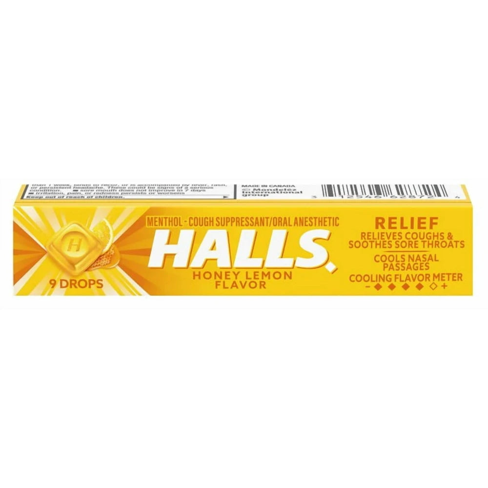 Halls Stick Honey-Lemon 9 Pc (Pack of 480)