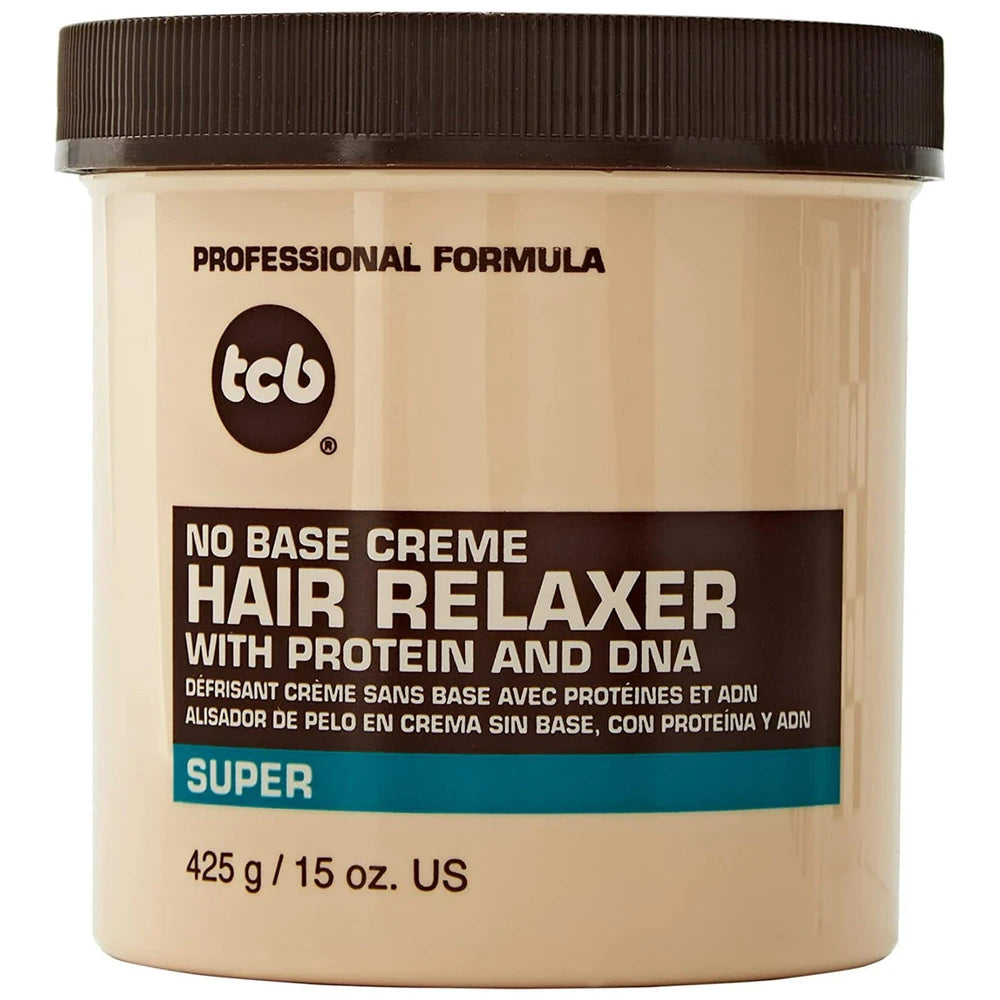 TCB Hair Relaxer No Base Creme Super Jar (Pack of 12) 15 Oz