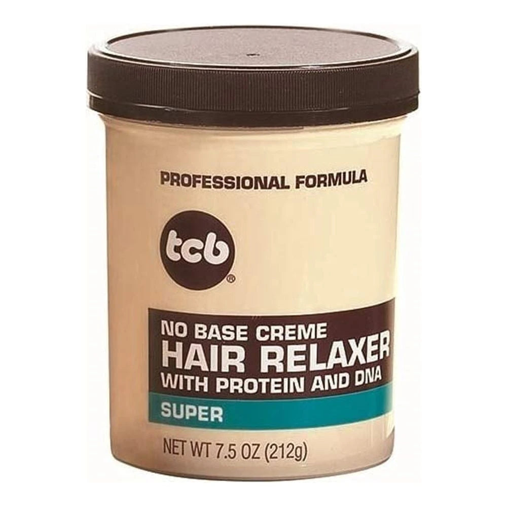 TCB No Base Hair Relaxer Creme Super (Pack of 12) 7.5 Oz
