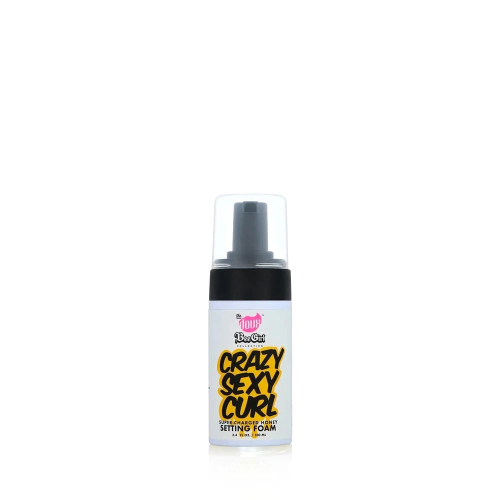 The Doux Bee Girl CrazySexy Curl Honey Setting Foam Travel/Trial Size M (Pack of 12) 3.4 Oz