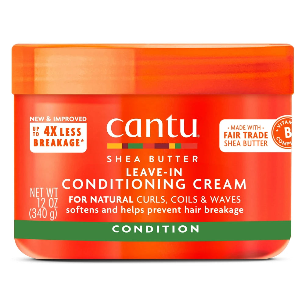 Cantu Leave in Conditioning Cream with Shea Butter for Natural Hair 12 Fl. Oz (Pack of 12)
