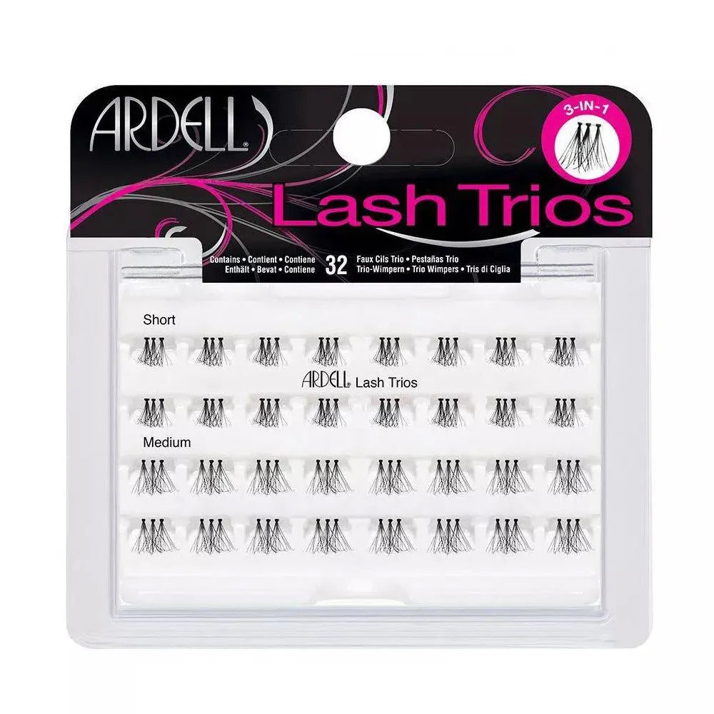 Ardell Eyelash Individual Lash Trios Black 0.95Oz (Pack of 72)