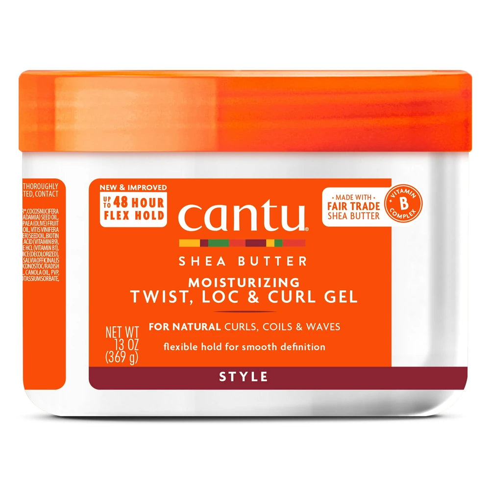 Cantu Shea Butter For Natural Hair Moisturizing Twist & Lock Gel 13 Oz (Pack of 12)