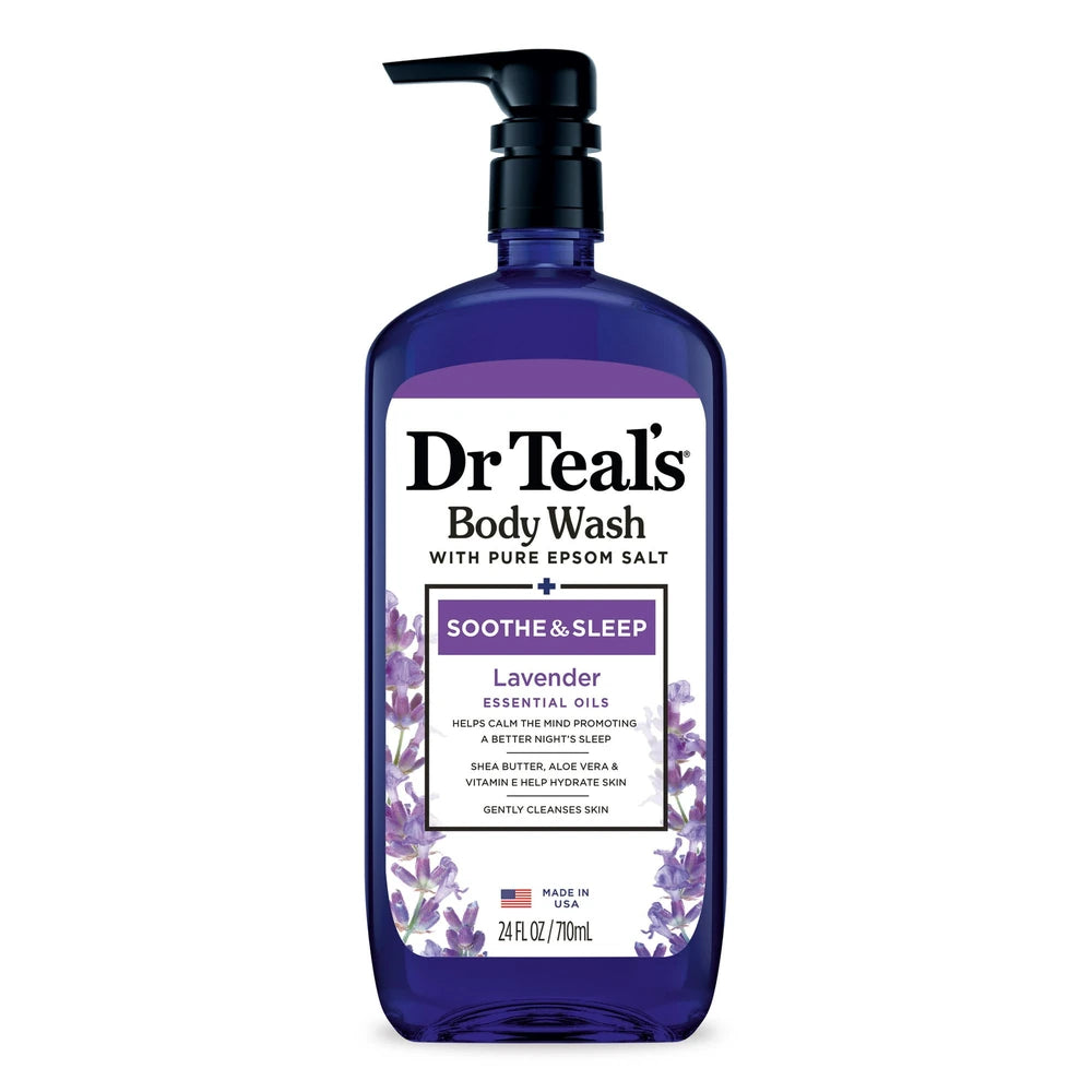 Dr Teal's Soothe & Sleep Lavender Body Wash - (Pack of 4) 24 Oz
