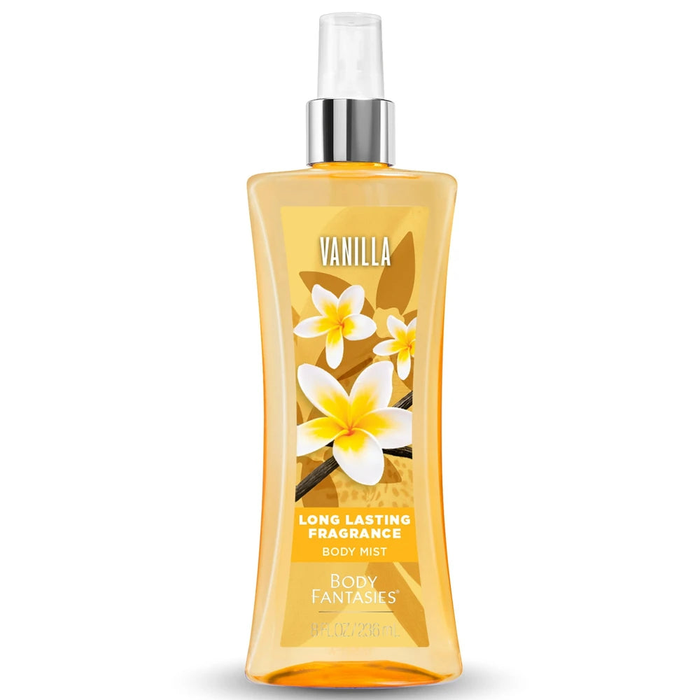 Body Fantasies Signature Fragrance Body Spray Vanilla (Pack of 12) 8 Fl. Oz