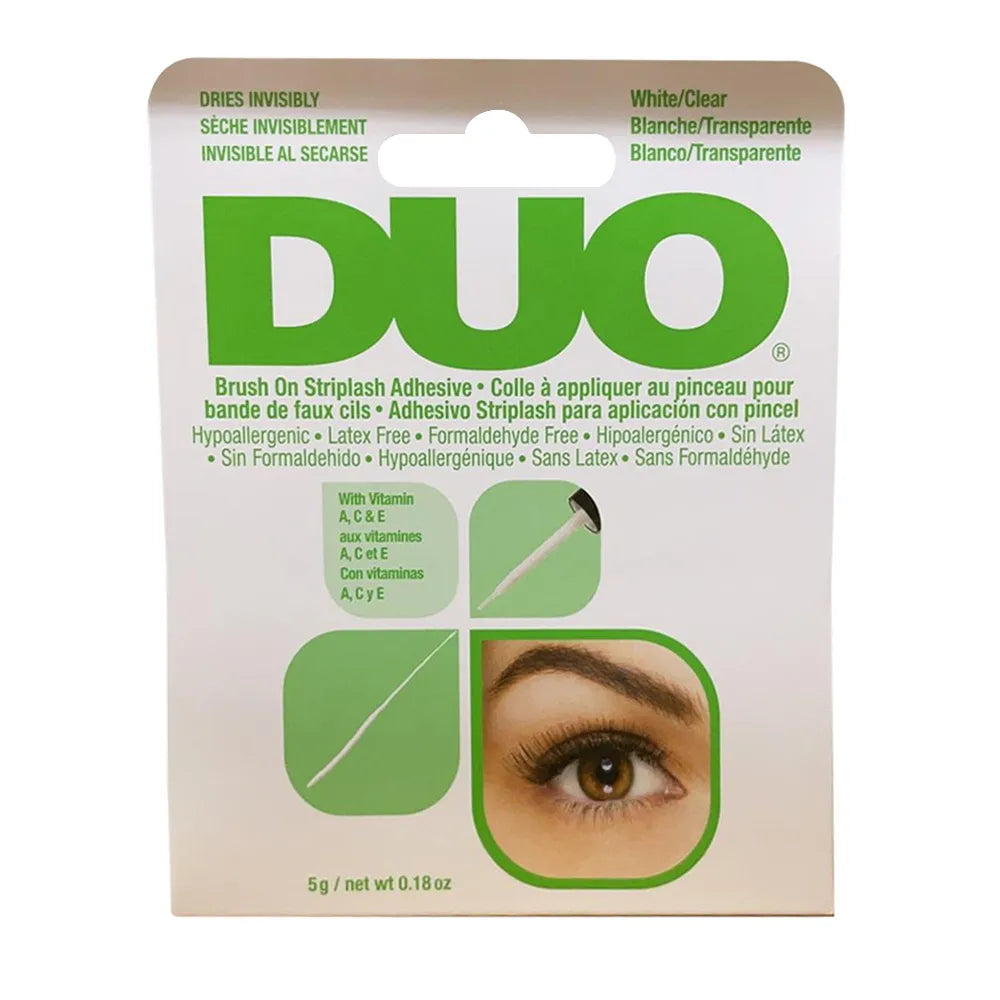Duo Brush On Striplash Adhesive With Vitamins A C And E Clear 0.18Oz (Pack Of 36)