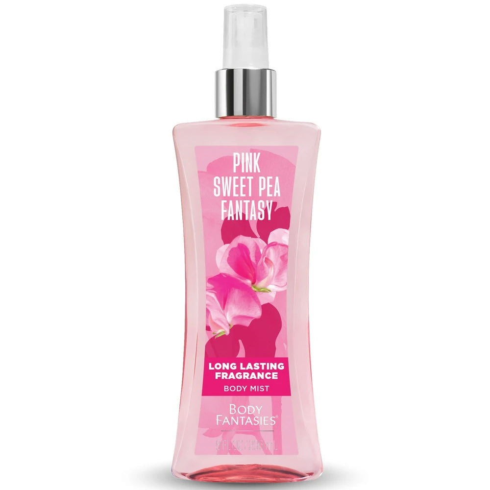 Body Fantasies Signature Pink Sweet Pea Fantasy Body Spray (Pack of 12) 8 Fl. Oz