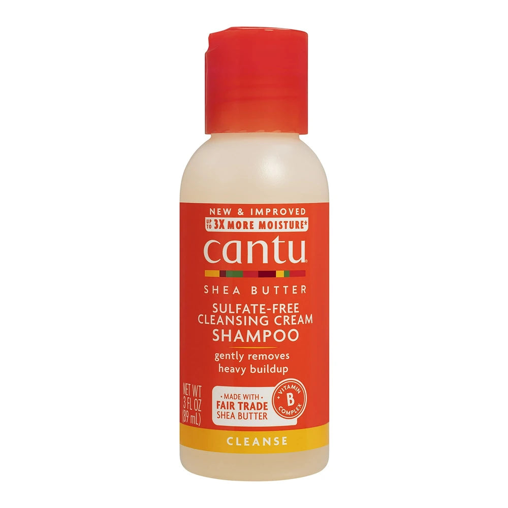 Cantu Sulfate-Free Cleansing Cream Shampoo for Natural Hair 3 fl oz (Pack of 24)