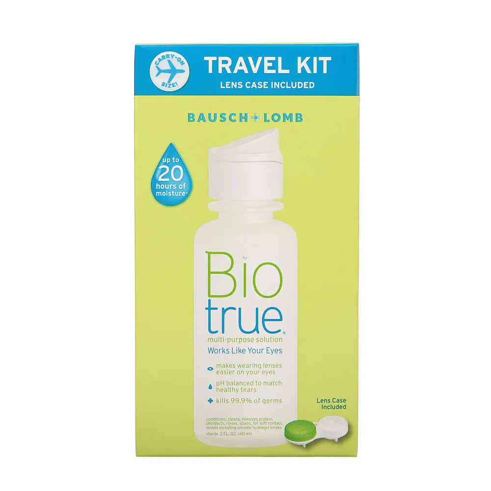 Bausch and Lomb Bio True Multi-Purpose Solution 2 Ounces Travel Size Pack of 2oz (Pack of 24)