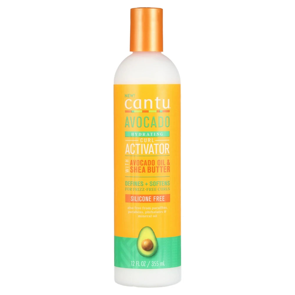 Cantu Avocado Hydrating Curl Activator Cream with Avocado Oil and Shea Butter 12 Fl.Oz (Pack of 12)