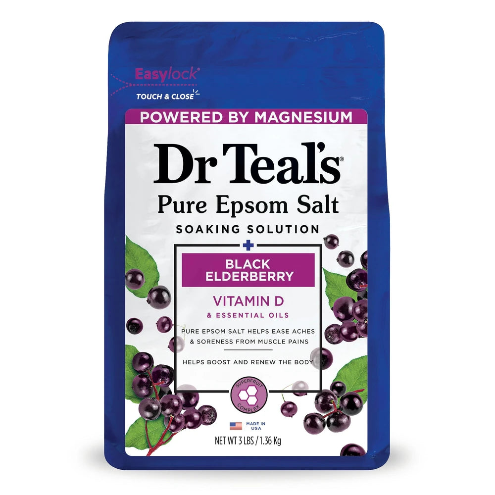 Dr Teal's Pure Epsom Salt Soak 48 Oz (Pack of 4)