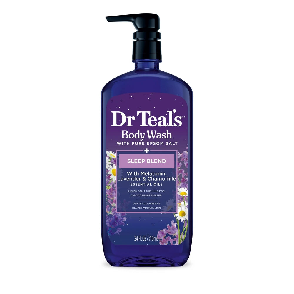 Dr Teal s Sleep Body Wash with Melatonin Lavender & Chamomile & Essential Oil (Pack of 4)
