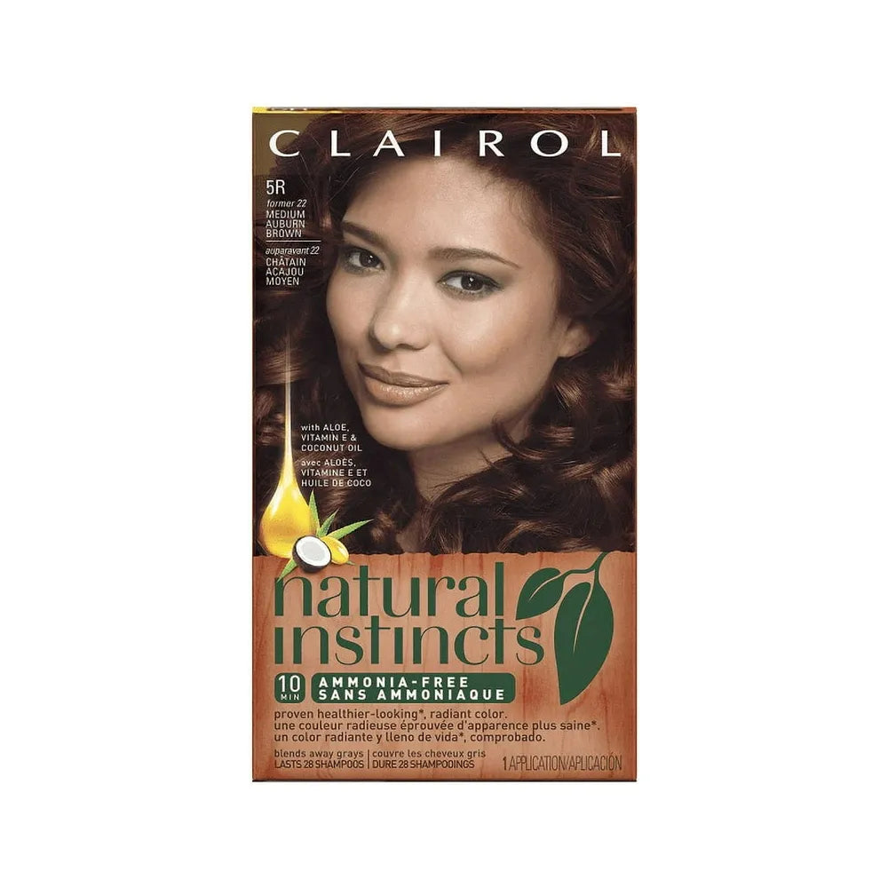 Clairol Natural Instincts Demi Permanent Hair Color Creme 5R Medium Auburn 1 Ea 1.6 Oz (Pack of 12)