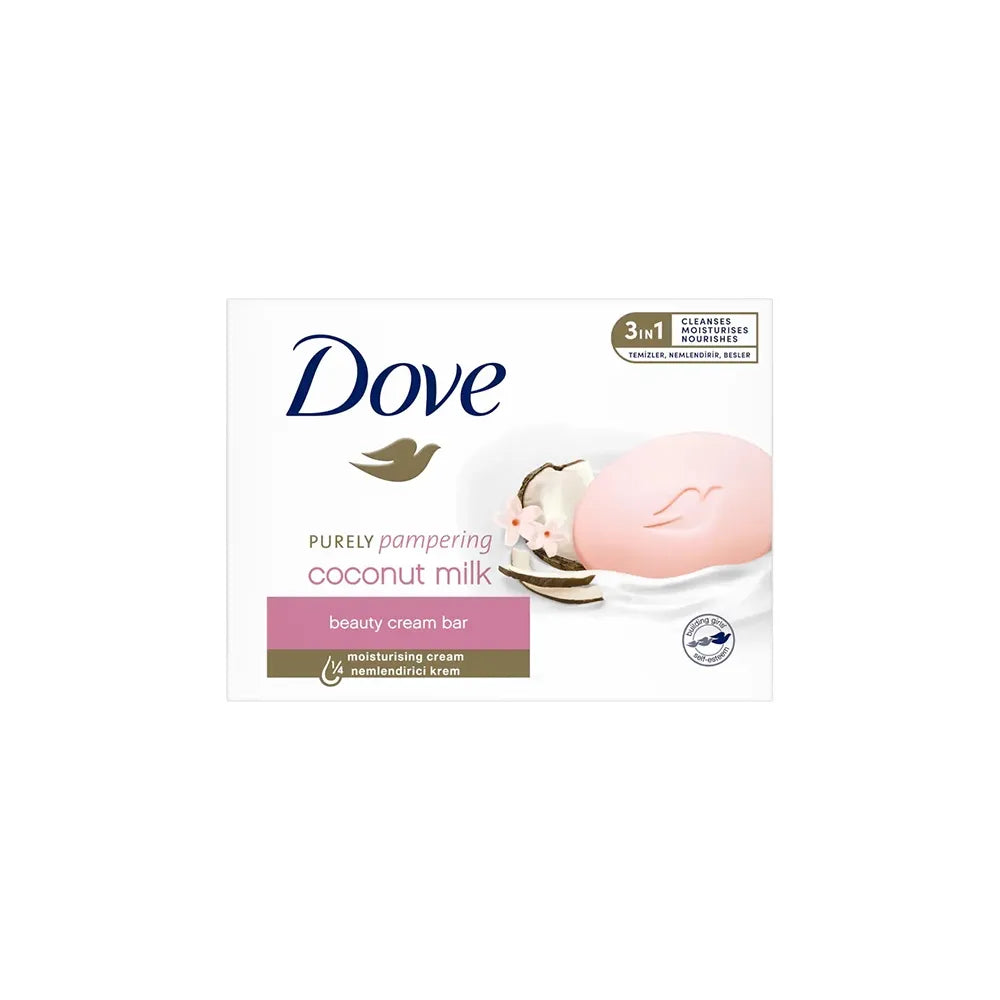Dove Purely Pampering Coconut Milk Beauty Bar 3.17 oz 3 Bars (Pack of 12)