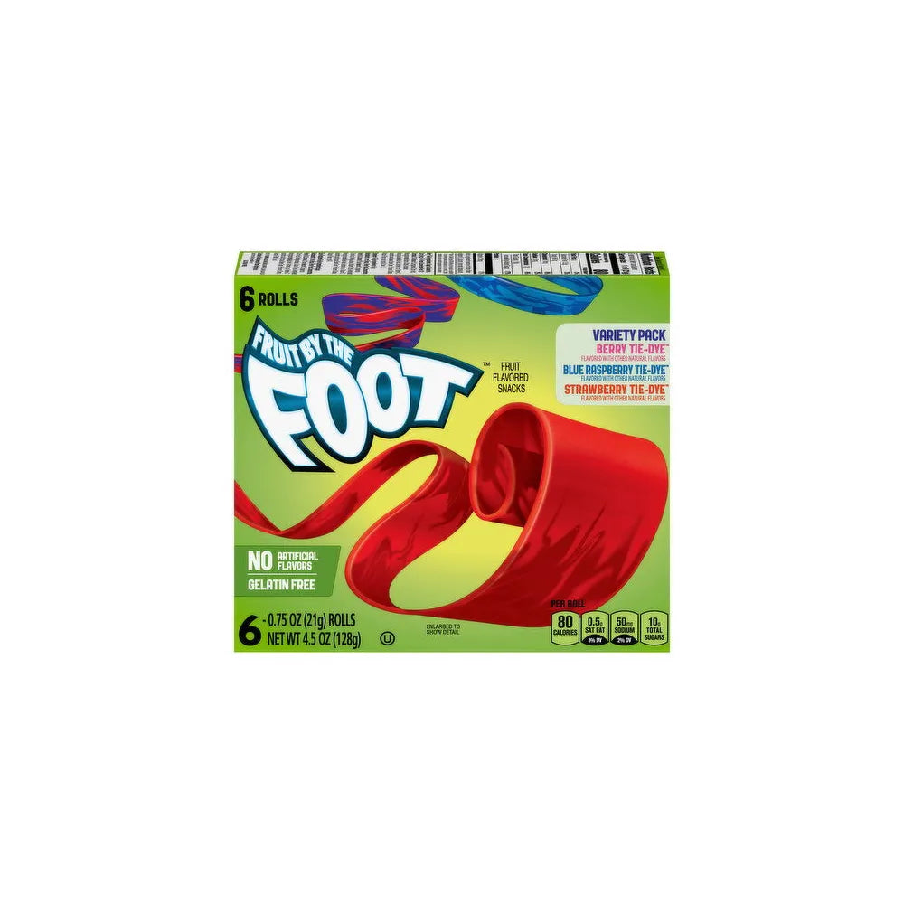 Fruit By The Foot Variety Pack 6 Count 0.28Oz (Pack Of 8)