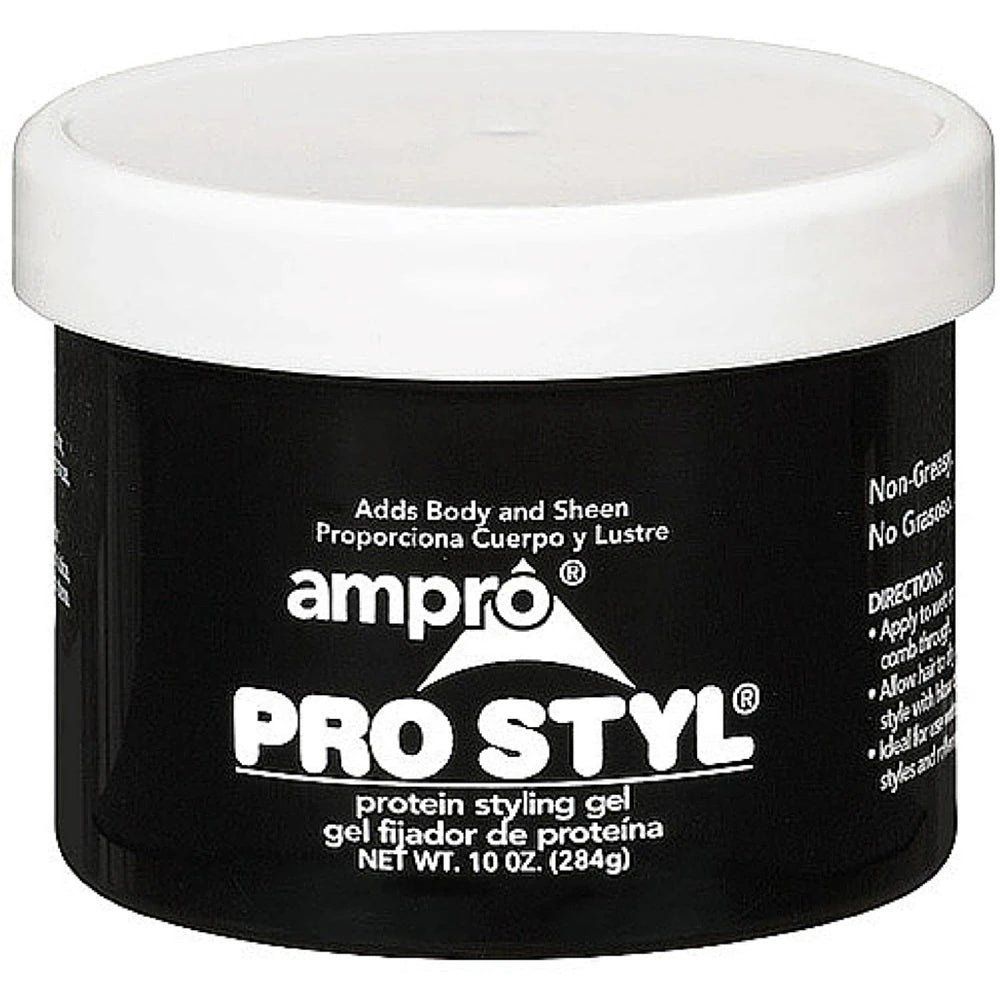Ampro Pro Styl Regular Hold Protein Styling Gel 10 oz. Moisturizing Unisex 10oz (Pack of 12)