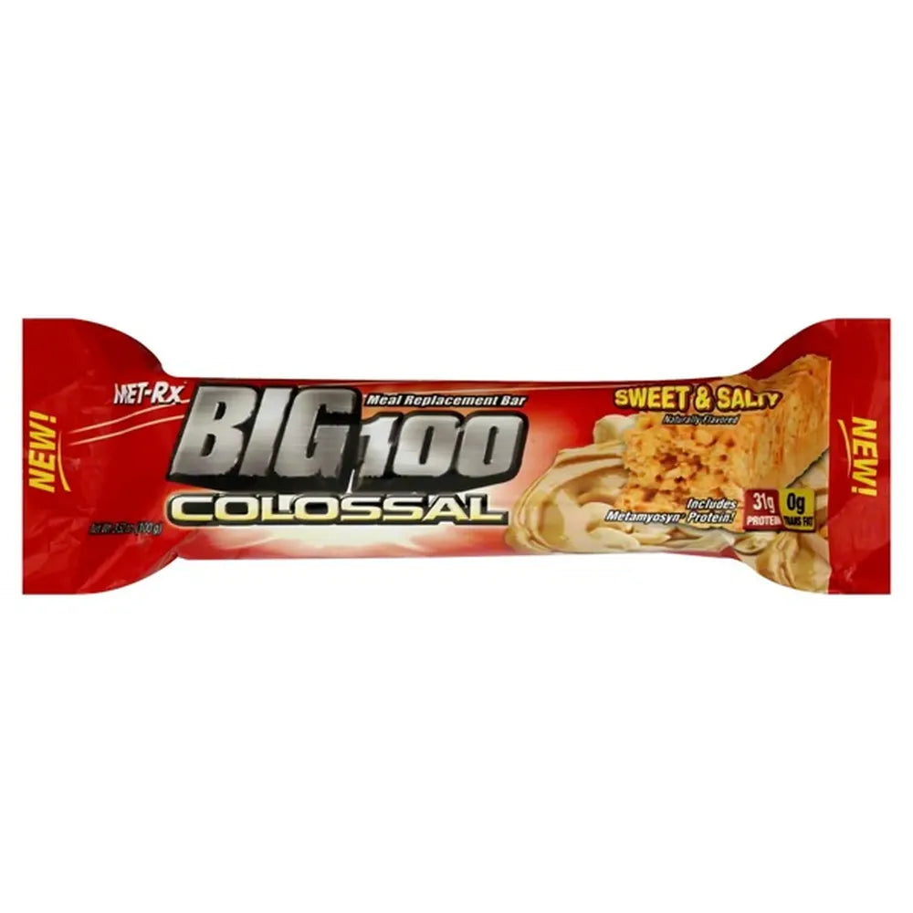 MET-Rx Big 100 Colossal Protein Bar Crispy Apple Pie 3.52 oz (Pack of 36)