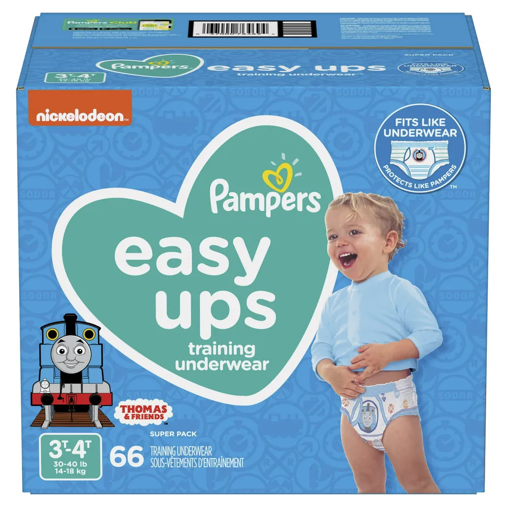 Pampers Training Pants - Easy Ups Boys & Girls Bluey - Size 3T-4T 66 Count 72oz (Pack of 1)