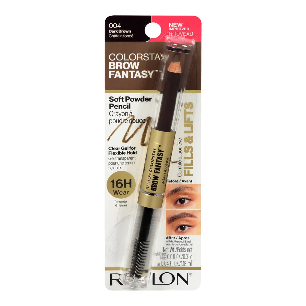 Revlon Brow Fantasy Pencil Dark Brown 0.32oz (Pack of 72)
