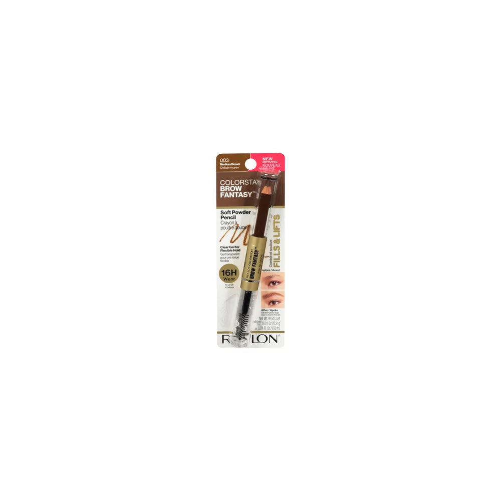 Revlon Brow Fantasy Pencil Medium Brown 0.32oz (Pack of 72)