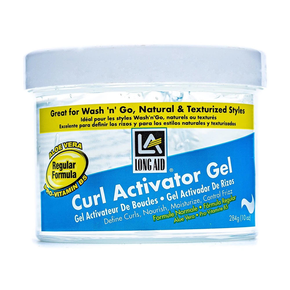 Long Aid Curl Activator Gel Regular 10.5oz 10oz (Pack of 6)