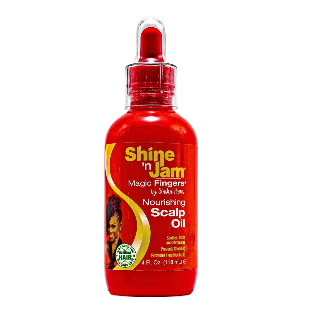 Ampro Shine n Jam Magic Fingers Nourishing Scalp Oil 4 fl oz (Pack of 6)