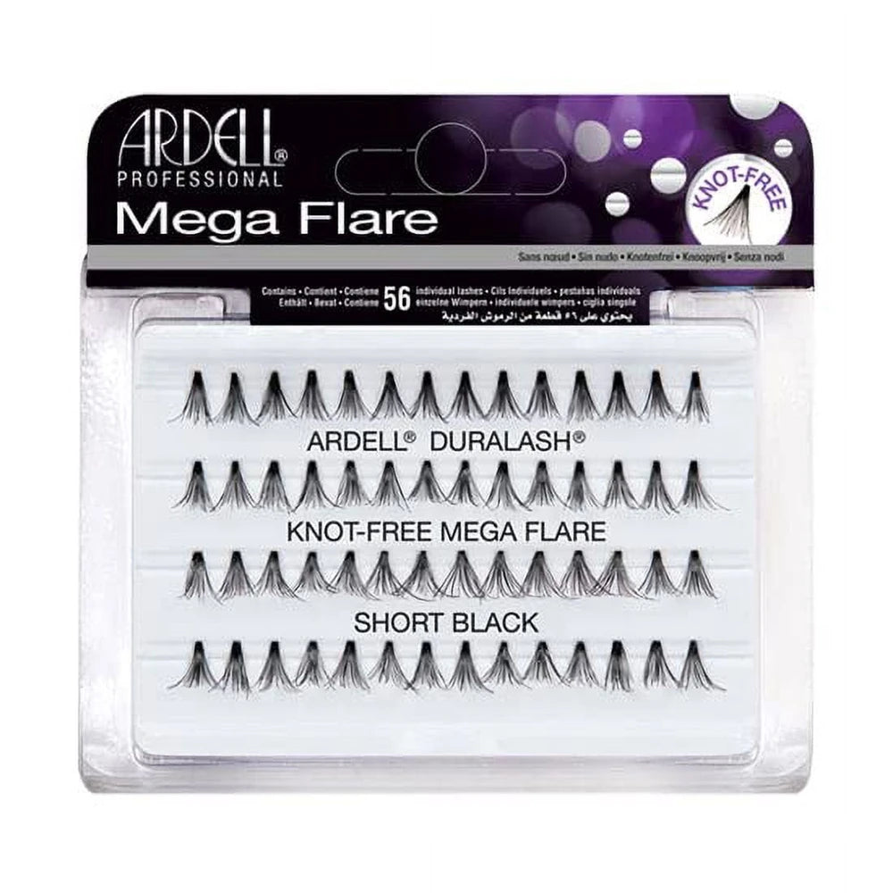 Ardell Knot-Free Mega Flare Lashes - Short Black nan (Pack of 72)