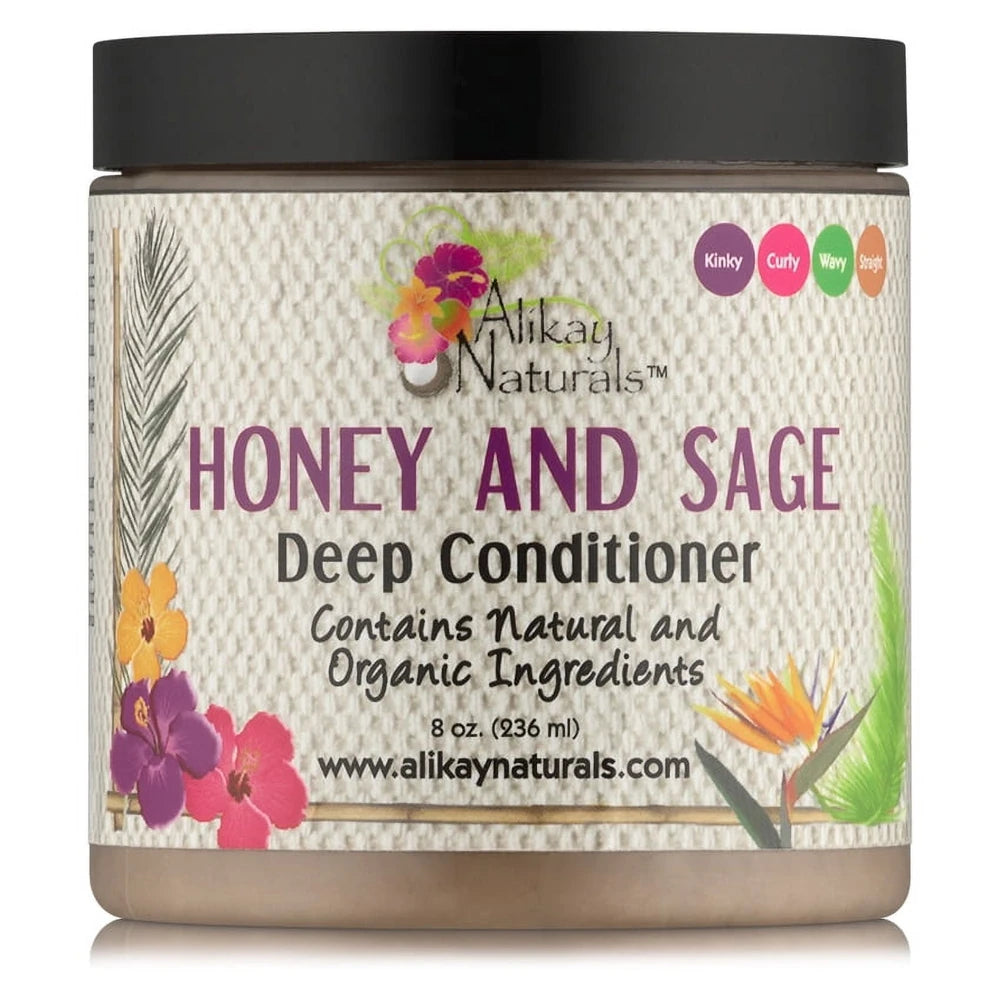 Alikay Naturals Honey and Sage Deep Conditioner - 8oz 8 Oz (Pack of 12)