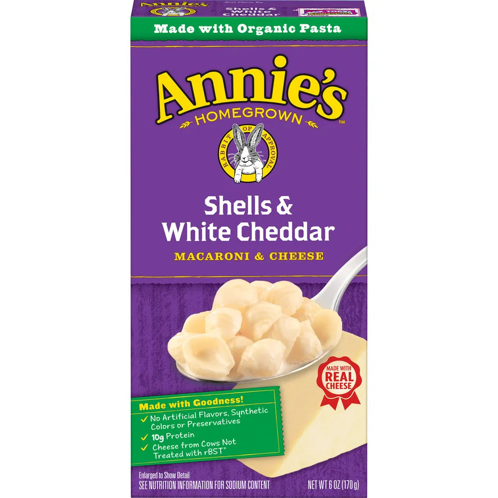 Annies Shells And White Cheddar Macaroni And Cheese 6Oz (Pack of 12)