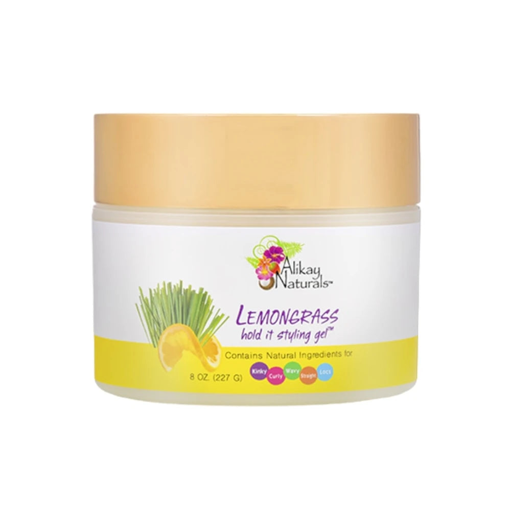 ALIKAY NATURALS LEMONGRASS HOLD IT STYLING GEL 8 OZ 8 Oz (Pack of 12)