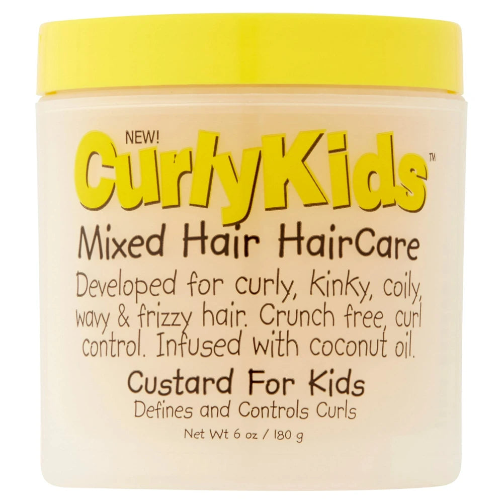 CurlyKids Mixed Hair Kids Custard 6 fl oz Unisex Moisturizing 6 Oz (Pack of 6)