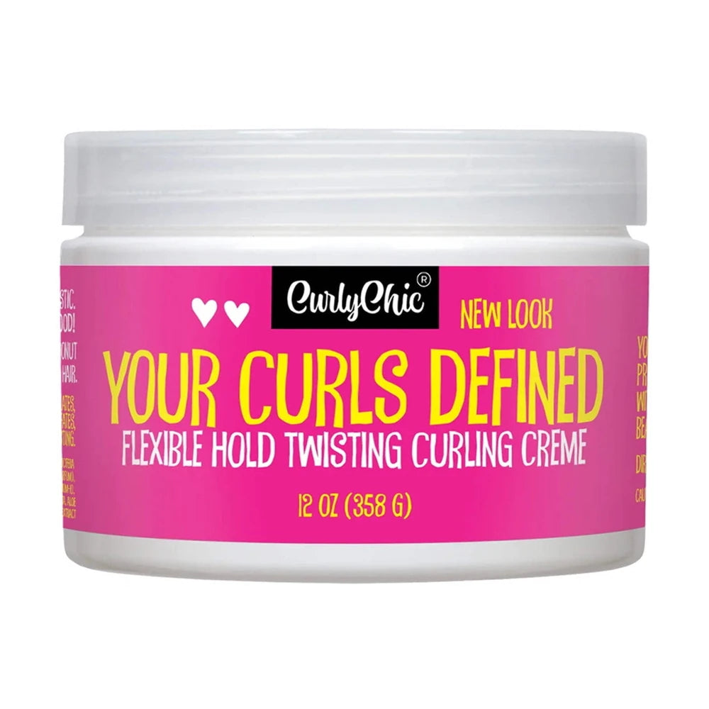 Curly Chic - Your Curls Conditioned Defined Curling Creme/Firm Hold 12 Oz (Pack of 6)