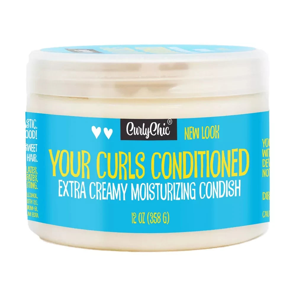 Curly Chic - Your Curls Conditioned Creamy Leave In Conditioner 12 Oz (Pack of 6)