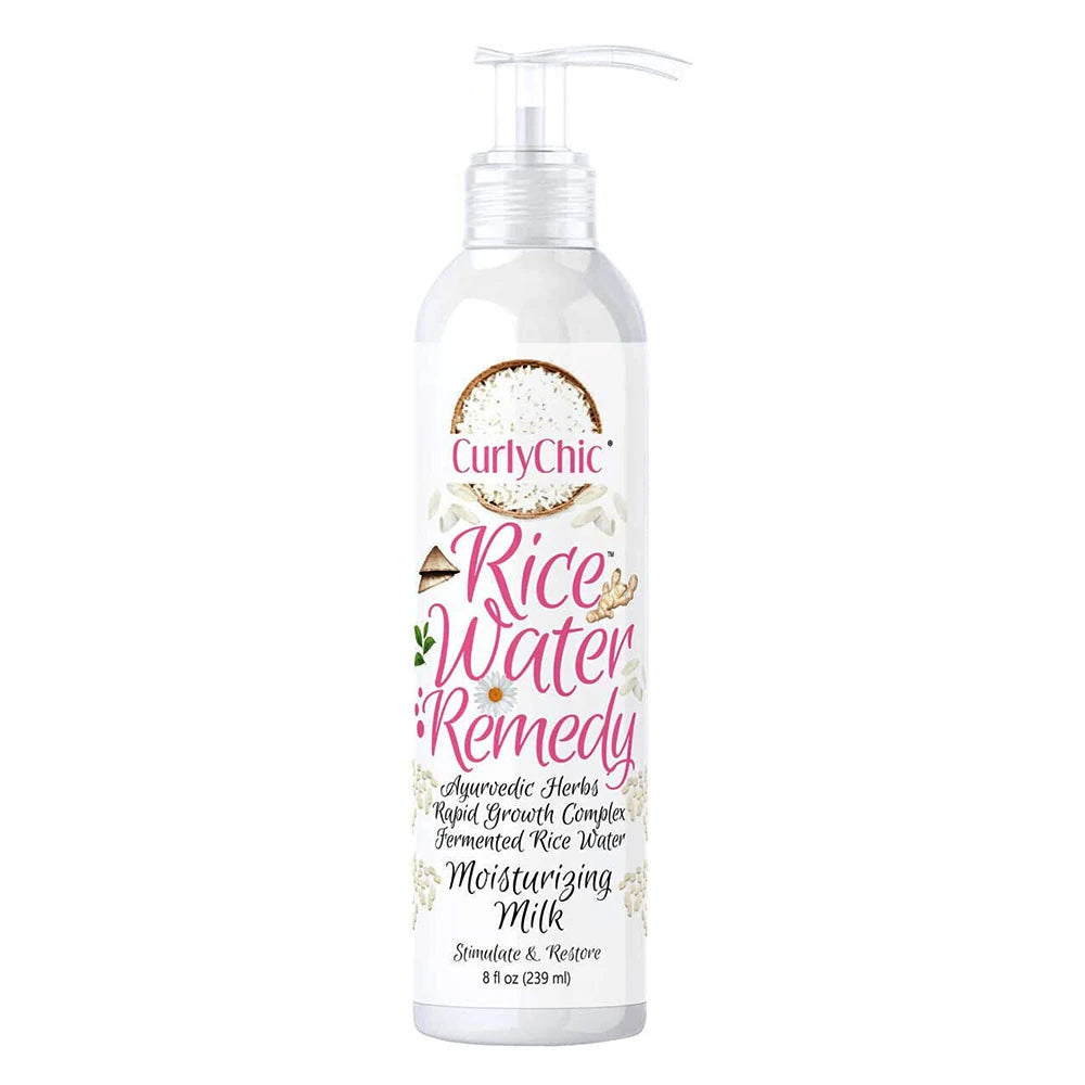 CurlyChic Rice Water Remedy Moisturizing Milk - 8 oz 8 Fl. Oz (Pack of 6)