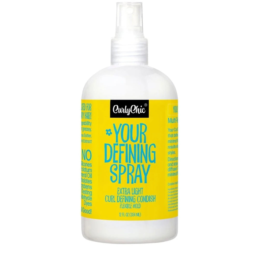 CurlyChic Your Curly Defining Spray Net.Wt 12 fl.oz (Enriched with Ginger) 12 Fl. Oz (Pack of 6)