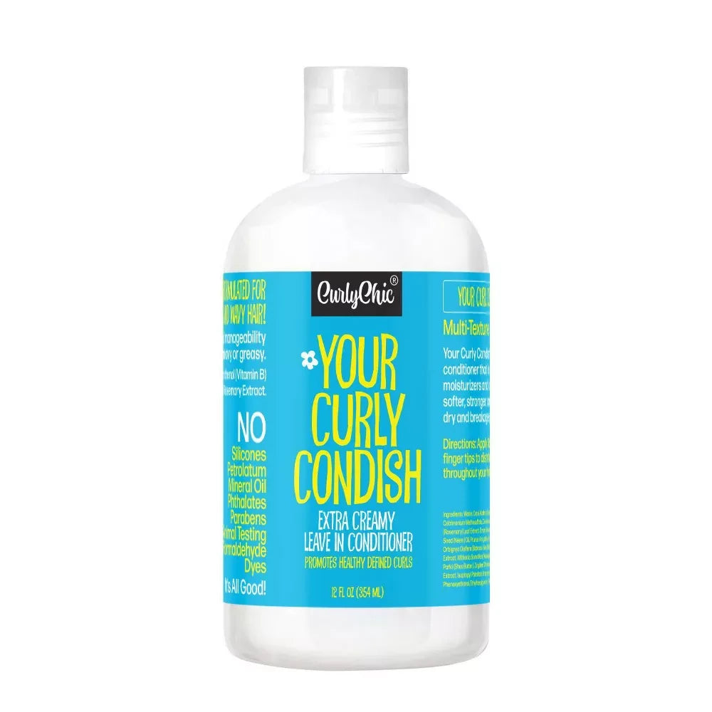 Curlychic Your Curly Condish Extra Creamy Leave In Conditioner 12 Oz 12 Fl. Oz (Pack of 6)
