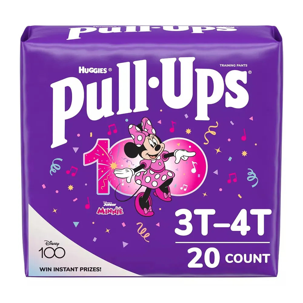 Huggies Pull Ups Girls Potty Training Pants Size 3t To 4t 27.36oz (Pack of 4)