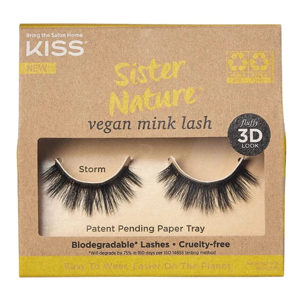 Kiss Sister Nature False Eyelashes Storm 0.32Oz (Pack Of 36)