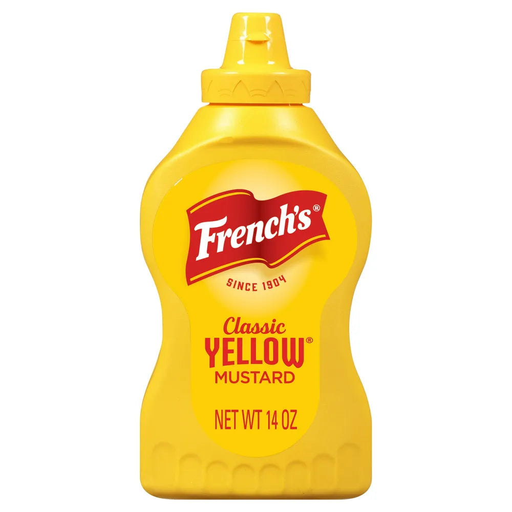 Frenchs Classic Yellow Mustard Squeeze Bottle 14Oz (Pack of 16)