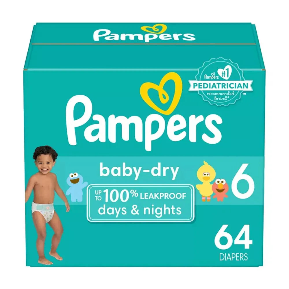 Pampers Baby Dry Diapers Size 6 4.03Oz (Pack Of 1)