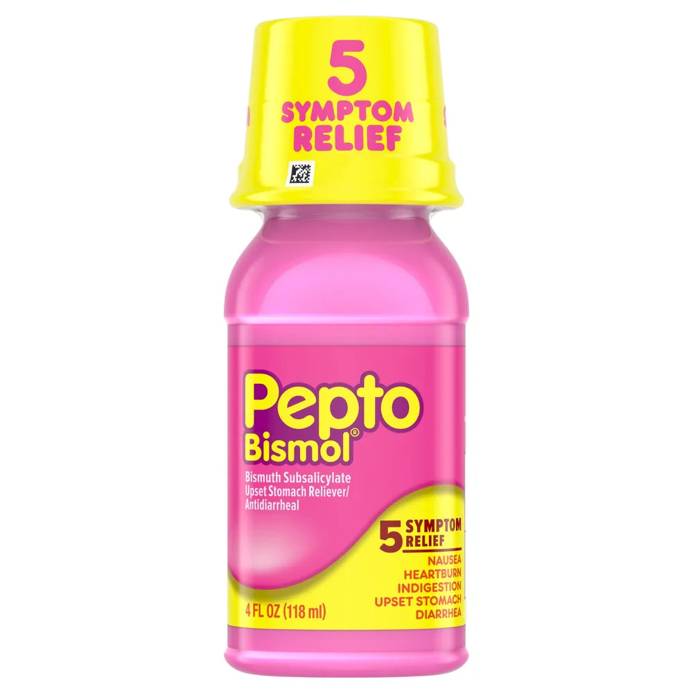 Pepto-Bismol Original Antidiarrheal Upset Stomach Liquid 4Oz (Pack of 12)