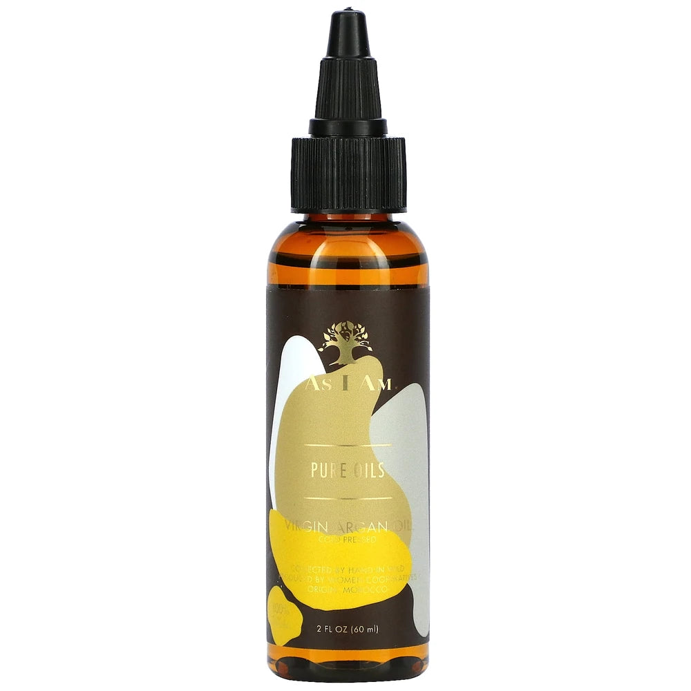 Pure Oils Virgin Argan Oil 2 fl oz (60 ml) As I Am 2 Fl. Oz (Pack of 6)