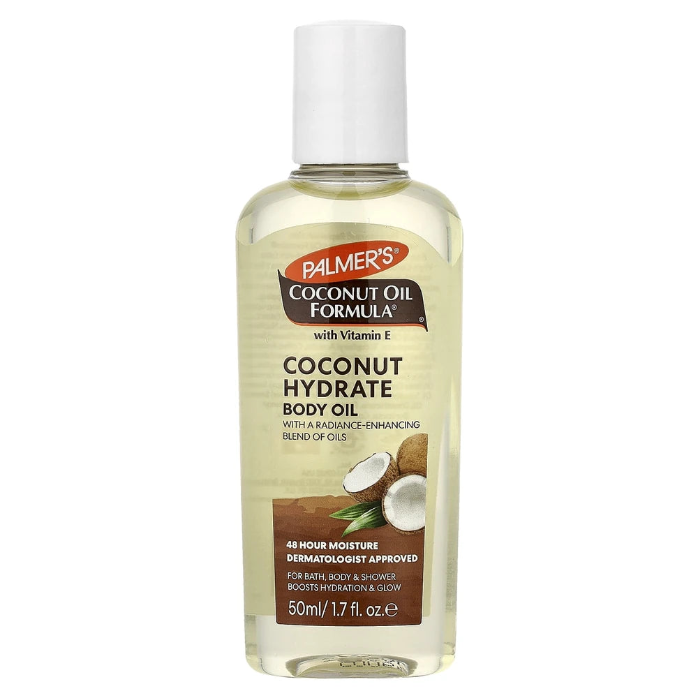 Palmer s Coconut Oil Formula® with Vitamin E Coconut Hydrate Body Oil 1.7 fl o 1.7 Fl. Oz (Pack of 36)