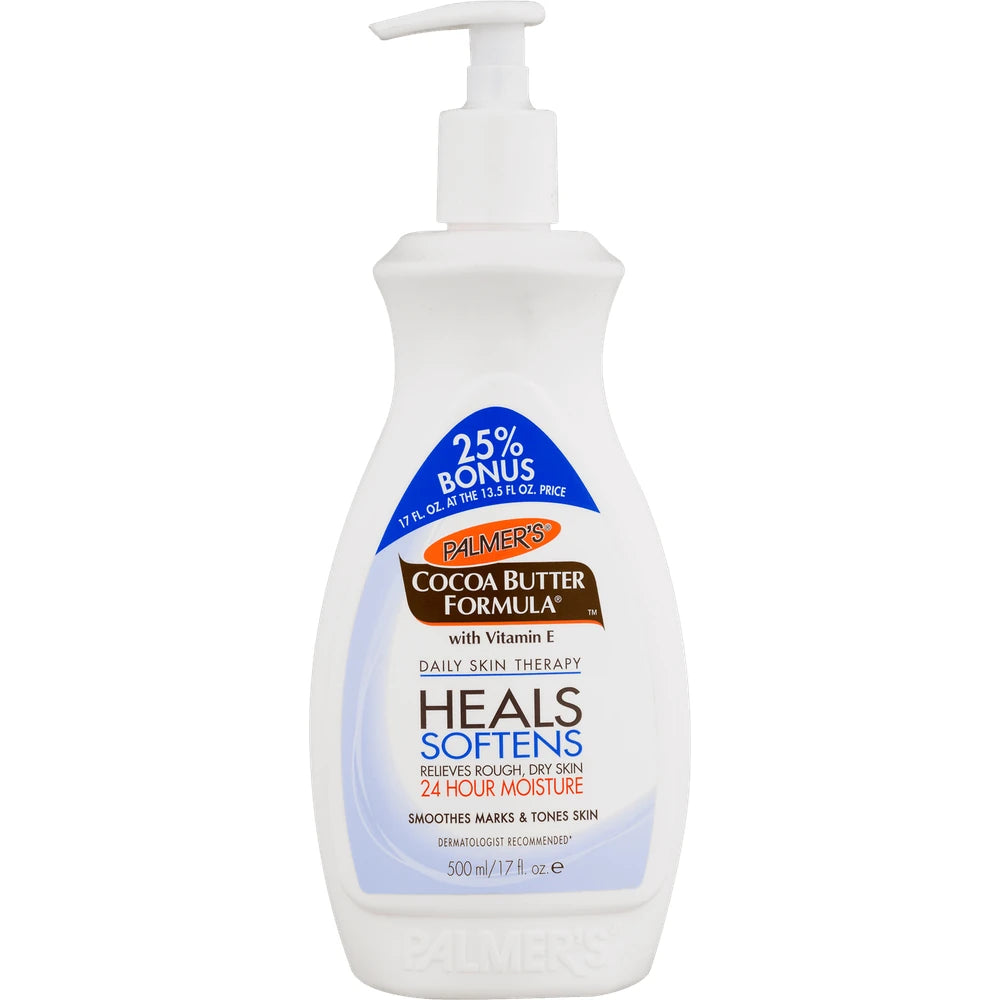 PALMER S PUMP Cocoa Butter Lotion BONUS w/Vit.E-17oz 17 Fl. Oz (Pack of 12)