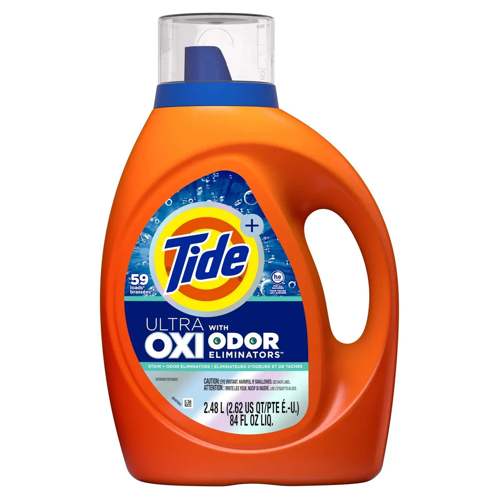 Tide Liquid Detergent OXI with Odor Remover 84oz (Pack of 4)